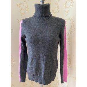 Aqua 100% Cashmere Color Block Sweater Ladies XS